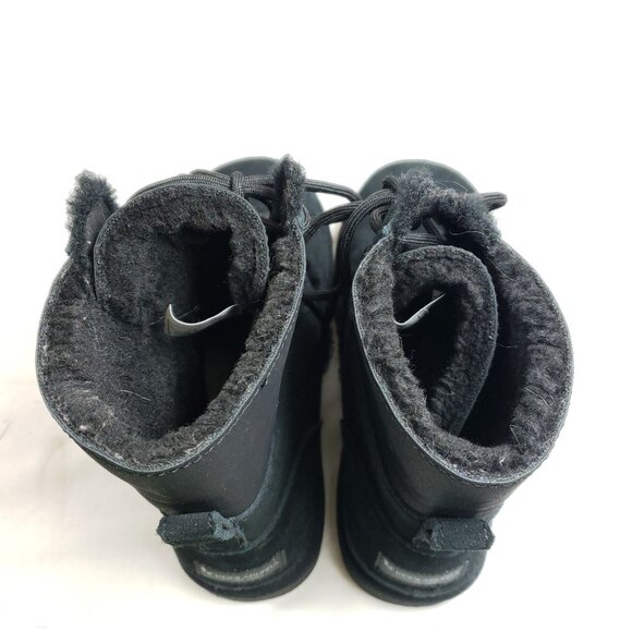 Koolaburra By UGG Womens Size 6 Black Suede Faux Fur Lace-Up Ankle Boots - Picture 7 of 9